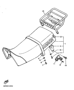 XT600 Сиденье