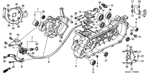 SGX50 Crankcase / oil pump