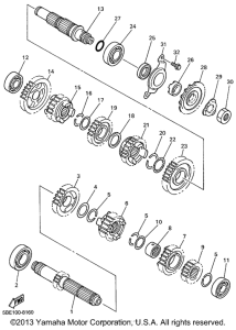 YZ400FL Трансмиссия