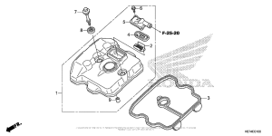 CMX300 Крышка головки цилиндров