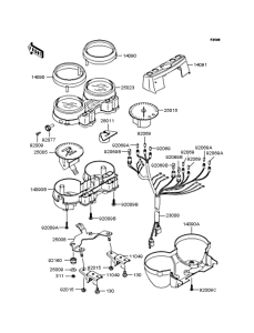 ZR250 Спидометр