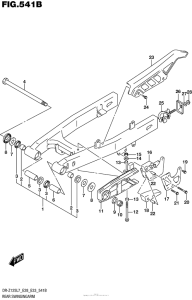  Rear Swingingarm (Dr-Z125L E28)