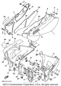 WR200RD Боковые обтекатели