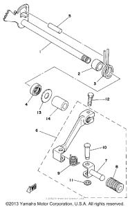 IT425G Shift shaft - pedal