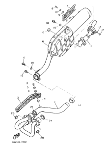 XT500Z Выхлопная система