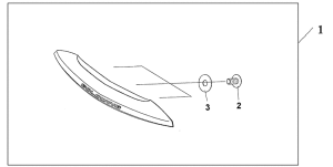 GL1800 (ABS) Trunk handle