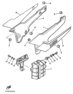 XJ600 Боковые обтекатели