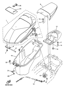 YP125R Сиденье