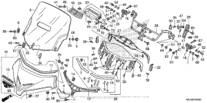 GL1800 Ветровое стекло