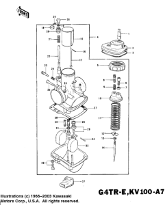 KV100 Carburetor assy