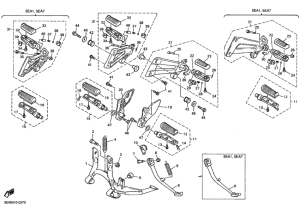 XJR1300 ｽﾀﾝﾄﾞ.ﾌｰﾄﾚｽﾄ