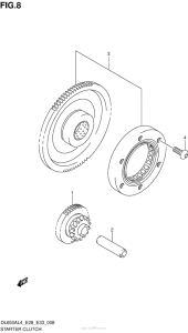 DL650 (ABS) Муфта стартера