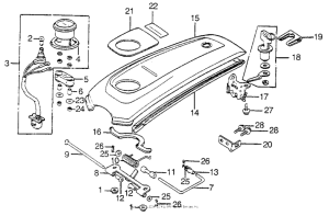 GL1000 Fuel meter + top shelter
