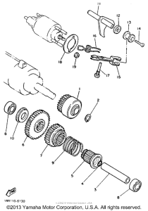 XV750E Муфта стартера