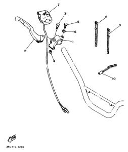 PW80 Handle switch. lever