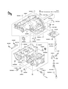 ZX600 Картер двигателя