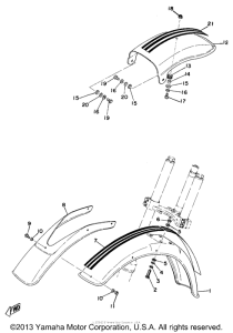  Front fender - rear fender
