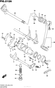 TU250 Механизм  переключения передач