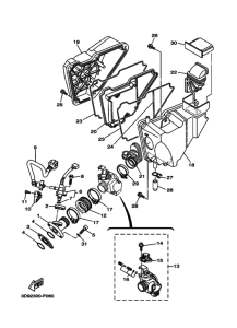 YBR125ED Впускная система