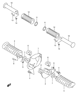 GZ250 Подножки