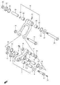 RMX250 Втулки заднего рычага