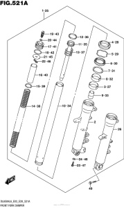DL650 (ABS) Передняя вилка