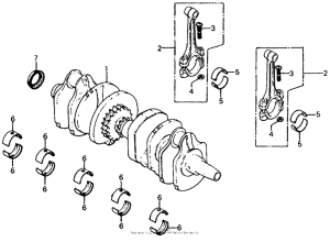 CB750 Коленвал