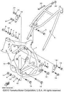 YZ125J1 Рама