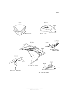 EX300 Decals (Green)(Bgf)(Ca,us)