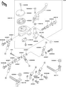 VN1500 Главный тормозной цилиндр