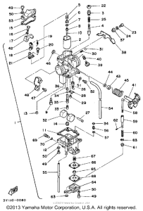 XT250KC Карбюратор