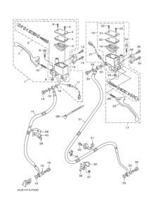 XC125SR フロントマスタシリンダ