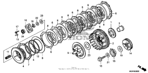 VT750RS Сцепление