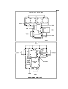 ZR1100 Болты крепления картера