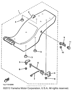 YX600SC Сиденье