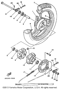 RZ350NC Переднее колесо