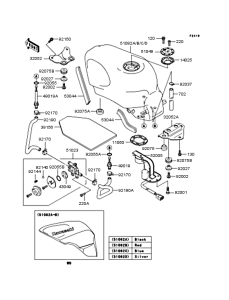 ZX400 Топливный бак