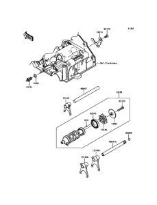 EX300 Валы и вилки переключения передач