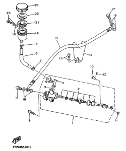 TZR50 Задний торм цилиндр