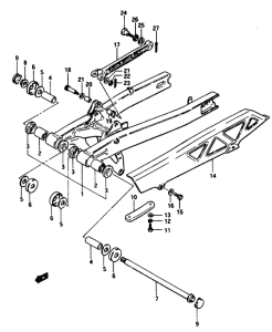 GS1150 Маятник задний