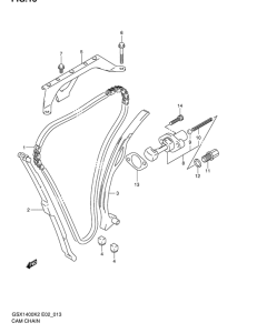 GSX1400 Держатель направляющей