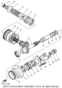 XV750F Промежуточный ведущий вал