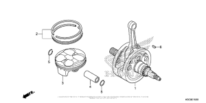  Коленчатый вал и поршни
