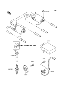 ZR400 Катушка зажигания