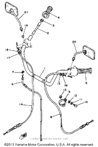 SR250H Handlebar-cable
