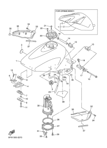 YZF-R1 Топливный бак