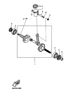 EW50 Коленчатый вал и поршни