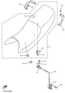 YZF600R Сиденье