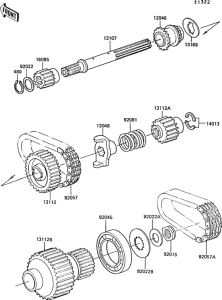 ZG1300 Secondary shaft