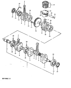 GSX1000 Вал коленчатый